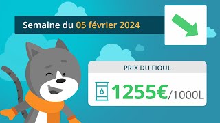 Prix ​​du fioul domestique  semaine du 5 février 2024 [upl. by Jonas]