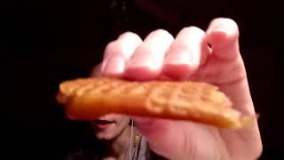 Asmr Stroopwafel noms 😍❤ [upl. by Nylyak]