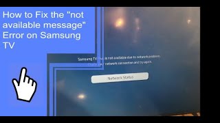 How to Fix Grayed out Options Menu Samsung TV this function is not available error [upl. by Llednil235]