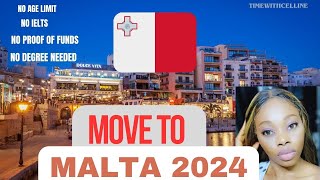 MOVE TO MALTA 2024  apply now before it ends EASY COUNTRY TO MOVE TO  VISA IN 2WEEKS FAMILY [upl. by Nauqyaj]