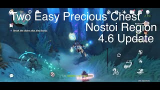 Two Easy Precious Chest amp Symphony Puzzles Tutorial  Nostoi Region Genshin Impact 46 Update [upl. by O'Donnell]