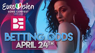 Eurovision 2022 Betting Odds Ranking  24042022 [upl. by Musihc]