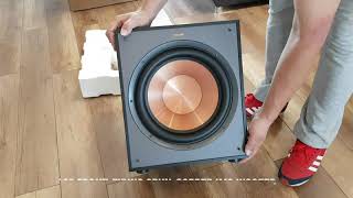 Klipsch R120SW Subwoofer Unboxing [upl. by Nugesulo]