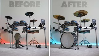 Take your EDRUMS to the next level with these accessories  Simmons MC Cymbals and Kick Pad [upl. by Wilmar306]