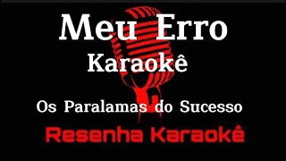 Paralamas do Sucesso  Meu Erro KARAOKE [upl. by Sisely971]