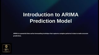 Introduction to ARIMA Prediction Model [upl. by Simona]