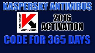 Kaspersky Antivirus 2016 Activation Code for 365 Days [upl. by Amihc195]