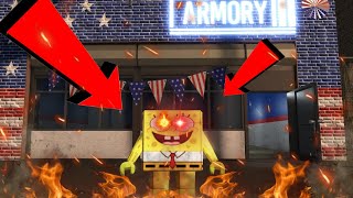 USING X24 AS SPONGEBOB IN CRIMINALITY  Roblox Criminality [upl. by Einal325]