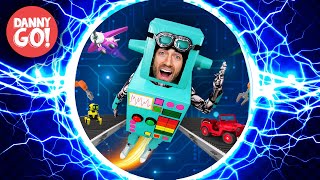 “Robot Energy” Toy Factory Adventure 🤖 ⚡️HYPERSPEED REMIX⚡️ Danny Go Songs for Kids [upl. by Myrtie]