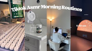 Aesthetic ASMR TikTok Morning Routines  Compilation Videos ☁️ [upl. by Atalee]