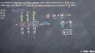 razones y proporciones problema 105 [upl. by Ocsirf]