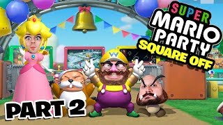 Super Mario Party Square Off Mode Part 2  Funhaus Gameplay [upl. by Niro]