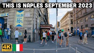 Naples Italy This is the situation in Naples right now Garibaldi to Cso Umberto I Walk tour [upl. by Wilden240]