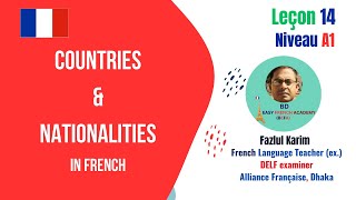 Lesson 14 COUNTRIES amp NATIONALITIES in FRENCH [upl. by Lambart241]