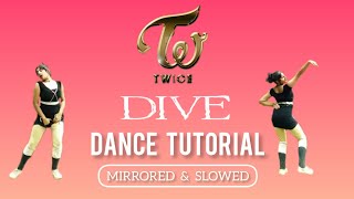 Twice  Dive💙 dance tutorial twice dive dancetutorial jpop jyp [upl. by Izawa]