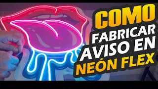 Como hacer un AVISO en neon flex 💥 Tutorial neon flex ➰ [upl. by Ilise]