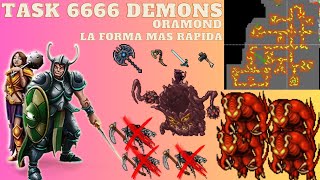 La forma mas rápida de hacer la task de los 6666 Demons en Tibia [upl. by Ahcorb743]