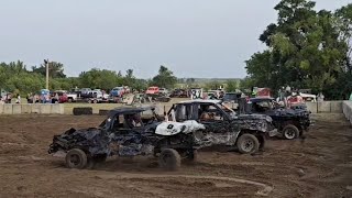 Fergus Falls MN Demolition Derby Limited weld Trucks July 19th 2024 [upl. by Ahsikam399]