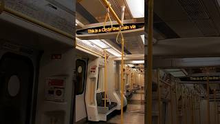 Circle line train ANNOUNCEMENT  London underground S tube stock [upl. by Fermin]