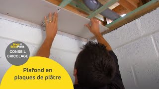 Plafond en plaques de plâtre [upl. by Sexton159]