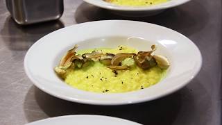 ICIFs Recipes  Risotto with Carnaroli rice creamed with saffron and Porcini mushrooms [upl. by Atikam]