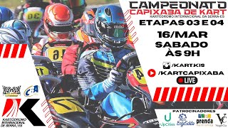 CAMPEONATO CAPIXABA DE KART ETAPAS 3 e 4 MANHÃ [upl. by Wenger946]