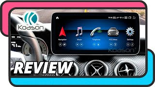 Pantalla Display Koason CarPlay y Android Auto para Mercedes Clase A CLA GLA  Review [upl. by Tubb]