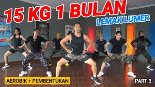 AEROBIK PENURUNAN BERAT BADAN  PART 3  PEMBENTUKAN [upl. by Esinet]