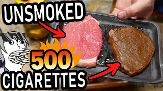 I smoked steaks with 500 cigarettes to see how they taste it was terrible [upl. by Pettit]