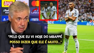 ELE É MUITO🚨 OLHA O QUE Ancelotti FALOU DO PRIMEIRO GOL de Mbappé pelo Real Madrid contra Atalanta [upl. by Tisbee]