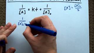 HalfLife of a Second Order Reaction Derivation [upl. by Xuaeb536]