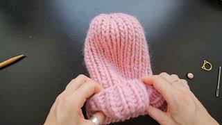 FirstTimerBeanie  prosta czapka na drutach tutorial dla początkujących [upl. by Mariande]