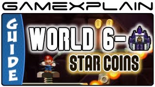 New Super Mario Bros U  RockCandy MinesRoys Conveyer Castle Star Coins Guide amp Walkthrough [upl. by Nalac]