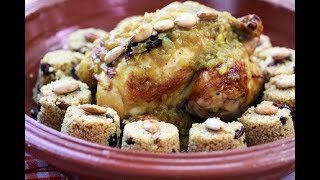 FR Poulet Farci au Couscous  Couscous Stuffed Chicken CookingWithAlia  Episode 612 [upl. by Leigh]