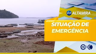 Altamira PA decreta situação de emergência devido à estiagem  SBT Altamira [upl. by Neersan]