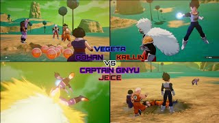 Gohan Krillin amp Vegeta Vs Captain Ginyu amp Jeice  DBZ Kakarot  Starparks  Namek Saga [upl. by Hahcim]