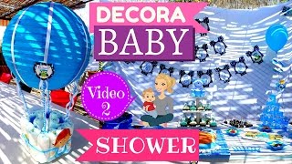 COMO DECORAR BABY SHOWER  CENTRO DE MESA PARA BABY SHOWER PASO A PASO [upl. by Zadack]