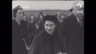 UK INDUSTRY PRINCESS VISITS A COAL MINE 1954 [upl. by Ausoj]