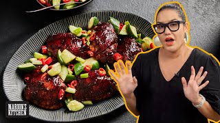 How to cook the best Asian glazed chicken  Ovenbaked 5spice Roast Chicken  Marions Kitchen [upl. by Lasley710]