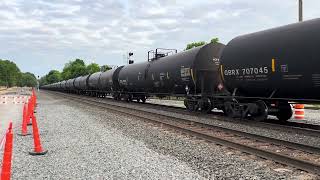 Anticlimax B122 Empty Crude Oil From Eddystone to Baaken Fields W 482 Axles Thru Voorheesville [upl. by Suki259]