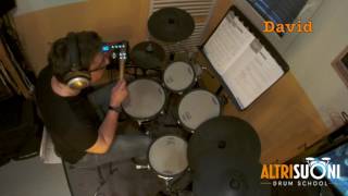 AltriSuoniDrumSchool  Trinity Drums Grade 2  David Tettamanti  Mean jumper blues [upl. by Anitirhc110]