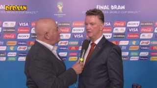 Van Gaal over WKloting  WKVoetbal 2014 [upl. by Ynnavoig89]