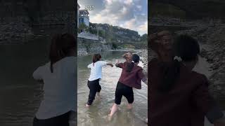 Wrong method all efforts are in vain Washing clothes by the river Funny video watch it and l [upl. by Kursh]