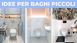 Idee per BAGNI PICCOLI bellissimi  Arredare casa [upl. by Neirod]