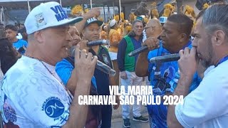 ENSAIO TECNICO ARRANCADA VILA MARIA CARNAVAL SAO PAULO 2024 [upl. by Garreth]