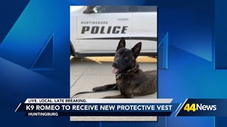 Huntingburg Police K9 to receive new protective vest [upl. by Greer]