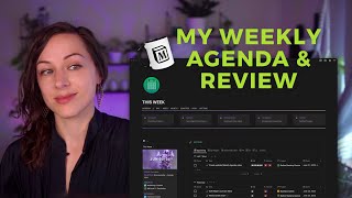 Weekly agenda and review in Notion  Advanced tour [upl. by Odella]