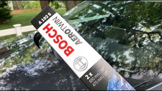 Tesla Model 3 Wiper Replacement  Bosch Aerotwin A102S [upl. by Esimorp781]