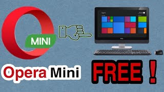 How to download opera mini in Computer  Opera Mini PC Version [upl. by Sairahcaz751]