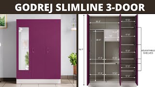 New GODREJ Almira 2024 Slimline Almirah 3 Door Best Design Almira design [upl. by Gertie248]